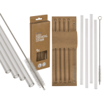 OOTB Glas-Trinkhalm mit Reinigungsbürste L: ca. 20 cm