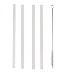 OOTB Glas-Trinkhalm mit Reinigungsbürste L: ca. 20 cm