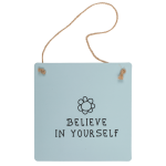 OOTB Papp-Wandschild Pastell ca. 18 x 18 cm