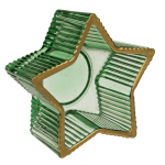 OOTB Glas-Teelichthalter Stern 2-farbig sortiert