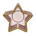 OOTB Glas-Teelichthalter Stern 2-farbig sortiert