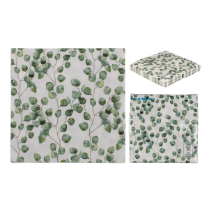 OOTB Papier-Servietten Eucalyptus-Blätter
