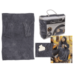 OOTB Graue Kuscheldecke mit Ärmeln & Taschen