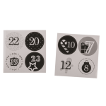 OOTB Schwarz/silberner Adventskalender