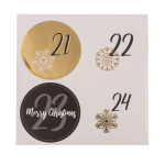 OOTB Schwarz/goldener Adventskalender