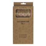 OOTB Glas-Trinkhalm mit Reinigungsbürste Willy