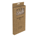 OOTB Glas-Trinkhalm mit Reinigungsbürste Willy