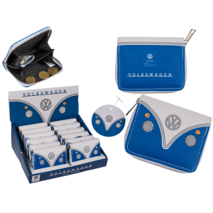 OOTB Geldbörse mit Reisverschluss VW T1 Bus Blau