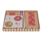 OOTB Rot/naturfarbener Adventskalender