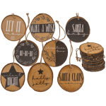 OOTB Deko-Holzscheiben-Hänger Modern Christmas