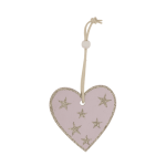 OOTB Rosa farbene Holz-Weihnachtsmotive zum Hängen