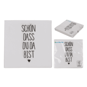 OOTB Papier-Servietten Schön dass du da bist