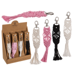 OOTB Metall-Schlüsselanhänger Makramee Style