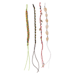 OOTB Textil-Armband Friendship mit Muscheln &