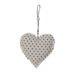 OOTB Cremefarbener Stoff-Stern & Herz zum Hängen