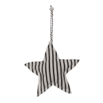 OOTB Cremefarbener Stoff-Stern & Herz zum Hängen