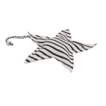 OOTB Cremefarbener Stoff-Stern & Herz zum Hängen