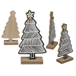 OOTB Weiß/schwarze Holz-Tanne