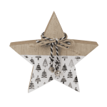 OOTB Stehender Holz-Stern mit Band & Glocke