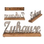 OOTB Silberfarbener Schriftzug Zuhause