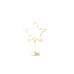 OOTB Metall-Stern mit Jute umwickelt & LED