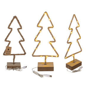 OOTB Metall-Tanne mit Jute umwickelt & LED