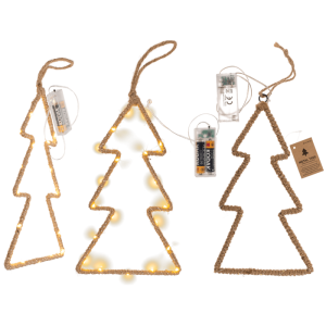 OOTB Metall-Tanne mit Jute umwickelt & LED