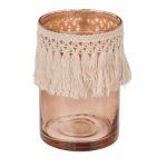 OOTB Glas-Teelichthalter Boho Style