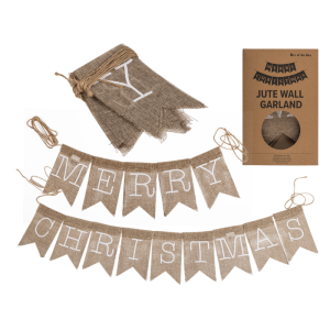 OOTB Wandgirlande aus Jute Merry Christmas
