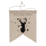 OOTB Naturfarbener Wimpel Weihnachten