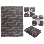 OOTB Graue Kuscheldecke Lieblingsmensch