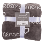OOTB Graue Kuscheldecke Lieblingsmensch