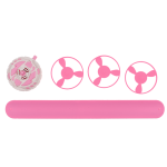 OOTB Rosafarbenes Flugkreisel-Armband ca. 215 cm