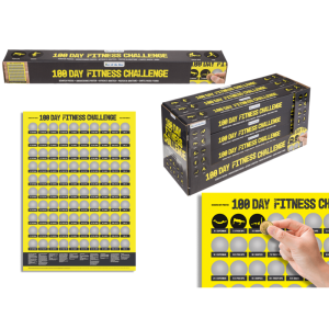 OOTB Kratz-Poster 100 Tage Fitness