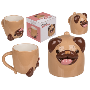 OOTB Becher Mops verkehrt herum ca 12 x 14 cm