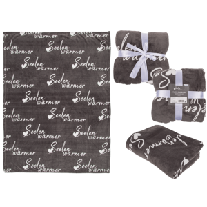 OOTB Graue Kuscheldecke Seelenwärmer