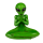 OOTB Aschenbecher Yoga Alien ca. 135 cm