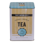 OOTB Rechteckige Metall-Dose Gelb-Blau