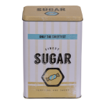 OOTB Rechteckige Metall-Dose Gelb-Blau