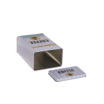 OOTB Rechteckige Metall-Dose Gelb-Blau