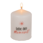 OOTB Stumpenkerze Lebe den Moment
