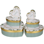 OOTB Weiß/grüne Herz-Geschenkbox Love