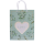 OOTB Weiß/grüne Papier-Geschenktüte Love