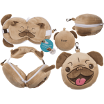 OOTB Kinder Plüsch-Reisekissen mit Augenmaske