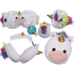 OOTB Kinder Plüsch-Reisekissen mit Augenmaske