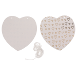 OOTB Papiergirlande Herz ca. 12 cm L: 2 m