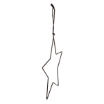 OOTB Schwarze Metall-Sterne zum Hängen 4er Set