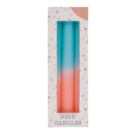 OOTB Stabkerze mit Farbverlauf apricot/türkis