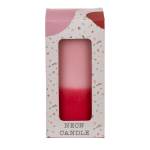 OOTB Stumpenkerze mit Farbverlauf rosa/rot