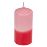 OOTB Stumpenkerze mit Farbverlauf rosa/rot